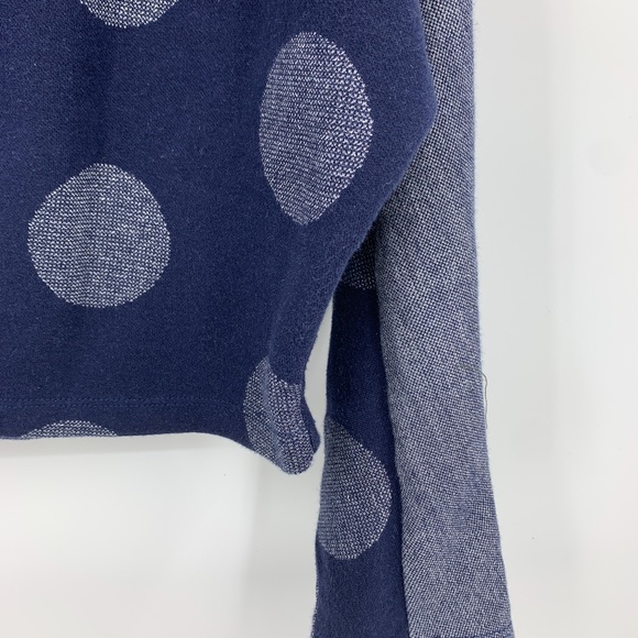 Anthropologie Postmark small top cropped boxy dots - Picture 2 of 5